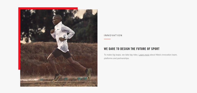 about us pages of Nike