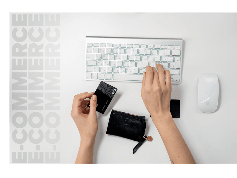 hands keyboard credit card e-commerce